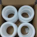 Bright Creations White Foam Ring Circles for Crafts, Wreath Forms (4.6 Inches, 24 Pack Foam Rings)