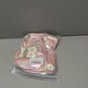 Hiroyuki Iridescent Makeup Bag, 14 inches Cosmetic Bag, Large Capacity Travel-Friendly Pouch (plain, pink)