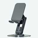 Portable Two-Shaft Mobile Stand, Height and Angle Adjustable Phone Stand with Metal Base,360 rotatable and Foldablecell Phone Holder