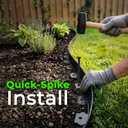 Gardzen 1.5" x 40' Landscape Edging Kit, Garden Edging Coil Comes with 40 Pcs Spikes, No Dig Lawn Border Design