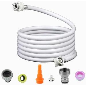 Portable washing machine hoses, Used for Compact Washer washing machine water supply line，faucet adapter for Portable Washer,Replacement Portable Washer Hose,Washing Machine Hose 6ft