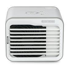 BLACK+DECKER Desktop Air Cooler, Personal Portable Fan with 3-Speeds, Evaporative Air Cooler with 0.5L Water Tank, Air Cooler Fan for Desk, Home, Office, Bedroom, and more, BDMC10, White/Gray