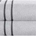 MyOwn Cotton 2 Pack Oversized Bath Towel Set 28x55 inches, Large Bath Towels, Ultra Absorbant Compact Quickdry & Lightweight Towel, Ideal for Gym Travel Camp Pool - Light Grey, 71618