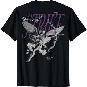 Back Print Y2K Aesthetic Streetwear Fashion Women Men Angel T-Shirt. size M
