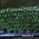 Joomer Christmas Net Lights - 12FT x 5FT 360 LED Plug-in Mesh Lights, Waterproof with 8 Modes, Timer, Connectable for Bushes, Trees, Garden, Outdoor Christmas Decor (Green Wire, White)