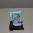 Niveaya 2 Pack IPX8 Waterproof Phone Pouch, Large Space Cell Phone Pouch Floating, Water Proof Phone Case with Lanyard, Phone Dry Bag Beach Cruise Ship Essentials(Up to 8.5") (Black + Green)