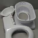 Fisher-Price 2-N-1 Potty Trainer with Flushing Sounds, Chart & Storage  White Floor Potty Chair with Splash Guard, Removable Ring & Bowl, Patented Snap Safe Ring Technology