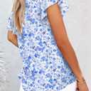 Dokotoo Women's Casual Boho Floral Print V Neck Long Sleeve T Shirt Blouses