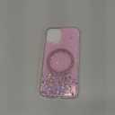 Caseative for iPhone 15 Pro Max Case,Glitter Bling Diamond Mirror with Stand Holder Magnetic Compatible with MagSafe Wireless Charging (Pink,15 Pro Max)