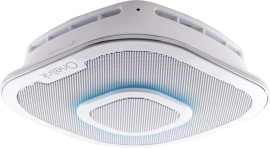 First Alert Onelink Safe & Sound - Battery Powered Smart Hardwired Smoke + Carbon Monoxide Alarm and Premium Home Speaker with Amazon Alexa