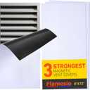 Magnetic Air Vent Covers: Strong Magnetic Home Floor Wall and Ceiling Vent Cover for Air Reigisters, RV, HVAC, AC Vent, Heater | White (8"x15.5"-3 Pack)