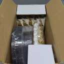 WELLIFE 210PCS Clear-Gold Plastic Plates - Dinnerware Sets for 30 Guests - 60 Disposable Plates, 90 Plastic Silverware, 30 Cups, 30 Napkins for Party