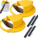 2PACK Mouse Trap Adapted to 5 Gallon Lid Rat Trap Automatic Reset for Indoor Outdoor Use Reusable