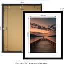 24x30 Picture Frame Set of 4, 24 x 30 Wood Photo Frames with Mat for 18x24, Wooden Frame for Wall and Tabletop Display, Black, 24x30-4Pack