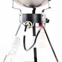 King Kooker 24WC Heavy-Duty 24" Portable Propane Outdoor Cooker with 18" Steel Wok, Black