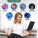 Lunix LX3 FSA Carpal Tunnel & Wrist Pain Relief Device, Heated Air Compression Hand Massager Machine for Arthritis & Finger Numbness, Cordless, Charcoal Black