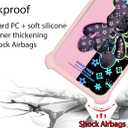 jioeuinly Case for TCL 30 V 5g Case Compatible with TCL 30 V 30v 5g Phone Case Cover [with Tempered Glass Screen Protector][Hard PC + Soft Silicone][Colorful Reflect Light] IMDF-JXX