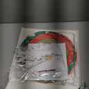 OBBOLO Christmas Hanging Decorations, 12 PCS Paper Lanterns, Honeycomb Christmas Trees, Hanging Paper Fans, Red Green Gold White Holiday Party Supplies for Home Xmas Holiday Party