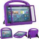 Kids Case for 11inch Tablets, Not Fit for Nokia TCL 11 inch Tablets - Patamiyar Lightweight Shockproof Screen Protector Case with Handle Stand - Purple (RTH-Violet)