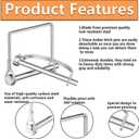 5 x 12pcs Arched Pto Pin, 1/4" x 2-3/4", Silver, for PTO, Farm, Lawn, Hitches, Garden