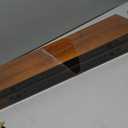 Solid Wood Floating Shelves,23.6in Finished Real Wood Wall Shelves with Heavy-Duty Hidden Bracket, Easy Installation, Set of 2, 23.6in x 7.1in x 1.5in, for Living Room Bedroom Kitchen,Bronze