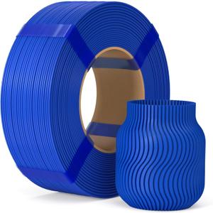 ELEGOO PLA Basic Refill Filament 1.75mm Cobalt Blue 1KG, 3D Printer Filament No Spool Dimensional Accuracy +/- 0.02mm, 3D Printing PLA for Reusable Spool Refilling