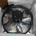 14 Inch Shutter Exhaust Fan, 5-Blade 3500 CFM Wall Vent Fan with Ball Bearing Motor, Automatic Shutter, Built-in Switch for Garage Workshop Barn Ventilation