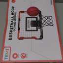 TEMI Indoor Basketball Hoop for Kids, Door Room Basketball Hoop,Mini Basketball Hoop with 4 Balls, Basketball Toys for 3 4 5 6 7 8 9 10 11 12 Year Old Boys