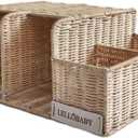 LELLOBABY X Hampton BABY - Deluxe Rattan Diaper Caddy