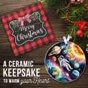 2 x ZAGKOO Astronaut Christmas Ornament 2025 - Universe Space Ornaments for Tree - Planet and Solar System Ornament for Astronomy Lovers, Kids, Men, Women, Science Fans - Galaxy Themed Acrylic Xmas Decor