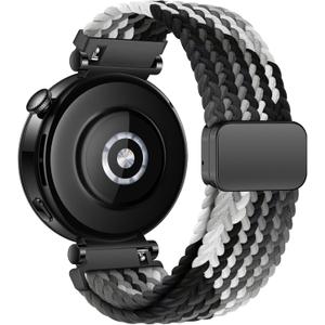 18mm Braided Bands for Garmin Venu 3S 2S/Venu 4 41mm/Vivoactive 4S/Vivomove 3S/Forerunner 265S/255S Band Women,18mm Quick Release Magnetic/Parachute Buckle Woven Fabric Nylon Sport Watch Strap