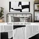 Abstract Painting Wall Art Bedroom Black and White Canvas Wall Art for Living Room Home Office Wall Decor Ready to Hang 20 x 40 Inch