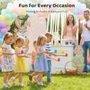 LovesTown 12 PCS Egg Spoon Race Game Sets, Wooden Balance Relay Games for Kids Carnival Birthday Party Outdoor Spring Group Obstacle Course Game Field Day Party Favors