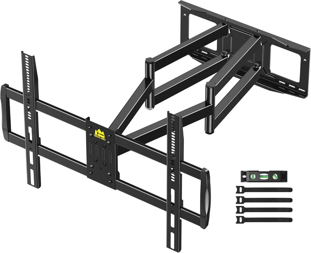 FORGING MOUNT Heavy Duty XXL Full Motion TV Wall Mount for 55-120 inch Extra Large TVs 98" 100",Holds 275 lbs, Max VESA 900x600, 42.9" Extension Long Arm TV Mount Swivel,Tilt,Preassembled,16-24 Studs