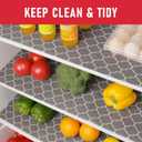 Cooyes 2 in 1 Refrigerator Liners & Fresh mats for Fridge Drawer and Glass Shelves, Absorbent Fridge Liners Washable, BPAfree Cloth Shelf Paper - Keep Produce Fresh Longer, 12"W x 24"L