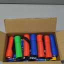 Whaply Small Mini Flashlights Pack of 30, Assorted Colors,New Type Cob Light,With Battery