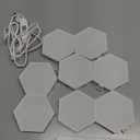  Hexagon LED Light Panels 8 Pack RGB Wall Decor Lights with Music Sync, App & Remote Modular Home & Christmas Decor for Bedroom, Living Room, and Room Decor  A. Multicolor 8PCS