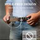 Mens Braided Elastic Stretch Golf Belt  Big and Tall Men Woven Belt, 1.38" Leather-Tipped Adjustable Fit (Waist 44"-50" Stretch, Cobra)