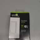 Leviton Decora Smart Switch, Wi-Fi 2nd Gen, Neutral Wire Required, Works with Matter, Alexa, Google Assistant, Apple Home/Siri & Wired or Wirefree 3-Way, D215S-1RW, White