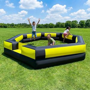 Gaga Ball Pit Inflatable 20FT with Powerful Built-in Blower,Portable Gaga Pit for Indoor Outdoor Family Activities