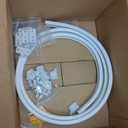 VRSS Flexible Bendable Curved Ceiling Curtain Track With Stainless Steel Curtain Clips, 2 Meters(6.6 ft) for L, U, Circle Shape Shower Curtain Track RV Curtain Track System Room Divider DIY