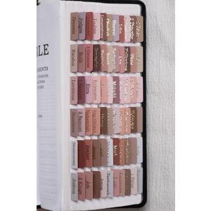 UPAFEXXI-Laminated Bible Tabs for Women and Men (Gold Foil Embossed Lettering) Reposition Large Print tabs, Easy to Read and Apply, 80 Bible Chapters Labels for Easy Navigation(Earth Tone Theme)