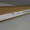 MEXAU White Tension Curtain Rod 40-113 Inch Long Tension Rod 1.26" Spring Tension Curtain Rod Adjustable Curtain Rods No Drilling Tension Shower Rod Curtain Tension Rod for Bathroom Windows Doorways