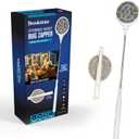 Brookstone Electric Bug Zapper Racket - 3000 Volt Stainless Steel Grid, Collapsible & Extendable Head, Chemical-Free & Non-Toxic Pest Control