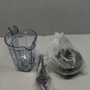 Blender Pitcher 32oz with Mini-Tamper, Dry Grains Container, Wet and Dry Blades,Compatible with 5200 6300 VM0102 VM0197 etc blender, Small Blender Cup Jar,