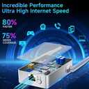 2026 WiFi Extender Signal Booster, New Gen Internet Booster for Home, 4X Faster, Covers up to 16,899 sq.ft, Wi-Fi Repeater with Ethernet Port, Wireless Long Range Amplifier, Easy Setup (White)