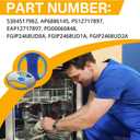 5304517982 Lower Wash Arm Replacement for Frigidaire Dishwashers Lower Spray Arm Bottom Orbital Sprayer Replaces EAP12717897,PD00060848,AP6886145,PS12717897,FGIP2468Uf1A,FGIP2468UF2A,FGIP2468UD0A