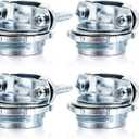 4 Pieces 3/4 Inch Clamp Type Cable Connector for Metallic Conduit Protect Cables Electric Wires Electrical Box Silver Zinc
