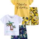Boy Summer Clothes Toddler Outfits Kids Cotton Short Sets 2-7 Years | 2-Piece Short Sleeve Shirt Sets