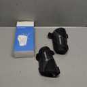 Shin Guards Soccer Kids Youth, CE Certified Airsfish Shin Guard Protection Gear for 2-18 Years Old Boys Girls Teenagers High Impact Resistant Breathable Comfortable 1 Pair 4 Sizes (Small, Black)